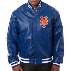 New York Mets Varsity Leather Jacket